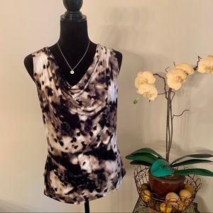 CALVIN KLEIN  I  Drape Neck Shell